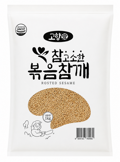 정푸드 볶음참깨, 1kg, 1개