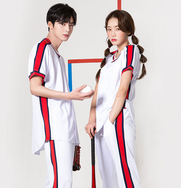 BA682베이스볼 체육대회 야구복 반티 졸업사진 인쇄제작 야구 저지 반티