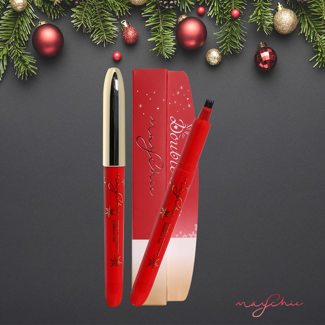 메이시크 더블업 핑거팁 아이브로우 틴트, 1개, 다크브라운