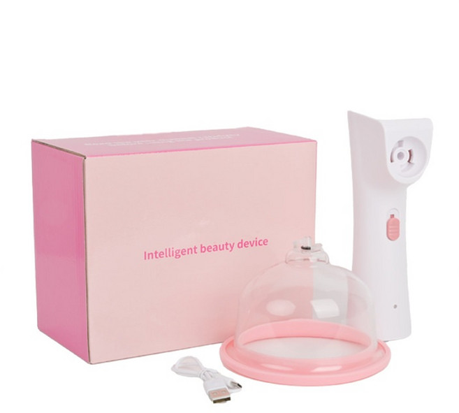 여성용 가슴 마사지기 휴대용 가정용 부드러운 진공 흡입형 볼륨 케어 기기 탄력 개선, 1개, 단일 12.5cm