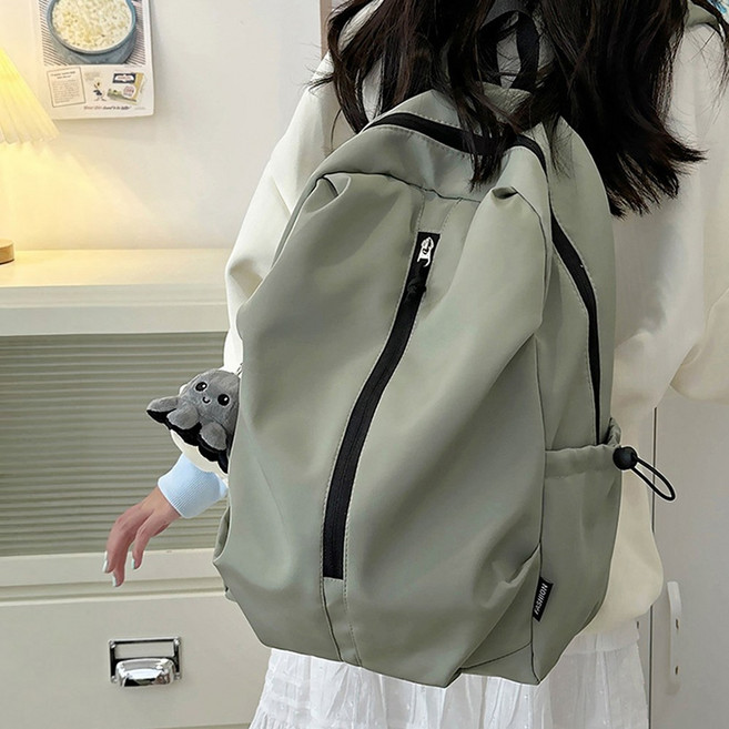 나일론 방수 대용량 남녀공용 학생 백팩