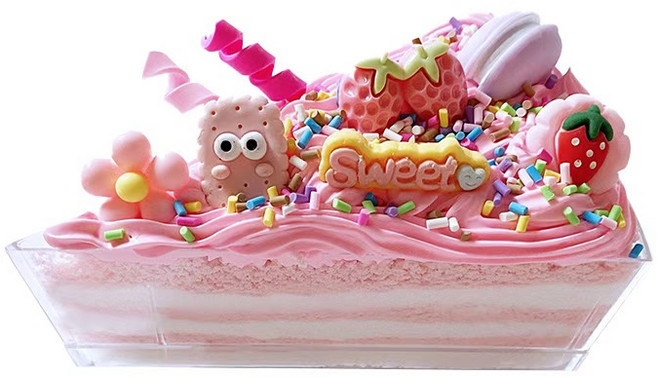 심아트 클레이 조각 케이크 만들기 세트, A, 3개, 혼합색상