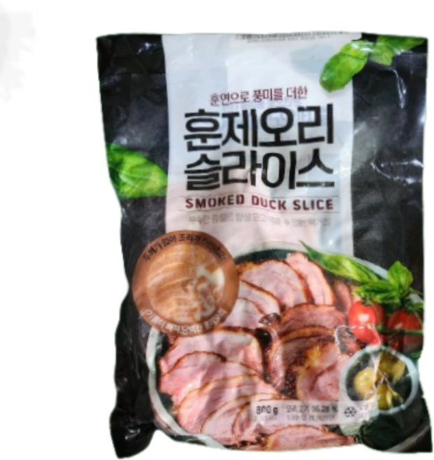 오리훈제 (훈연으로 풍미를더한)오리훈제 슬라이스 800g, 6개
