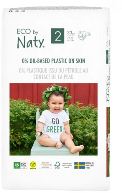 [Naty] 친환경 밴드 기저귀 2단계 33매 - 쿠팡