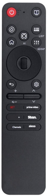 2025년 LG 스마트 TV AKB76046603 AKB76046602 리모컨용 MR25GA AKB76046608 리모컨 교체, 검은색