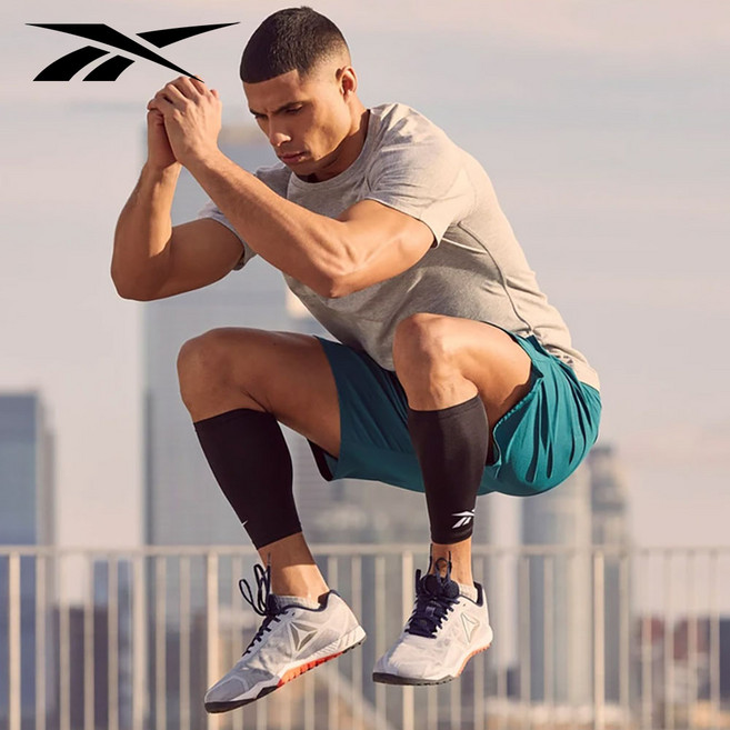 리복 컴프레션 카프슬리브 종아리슬리브(RASL - 14013 14014), 블랙, 1세트