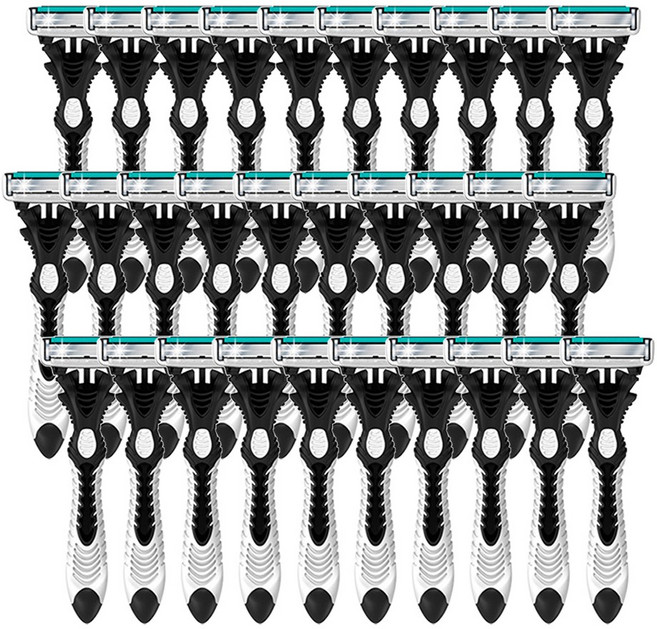 도루코 페이스6 6중날 휴대용 면도기 10개, 30개, 1개입