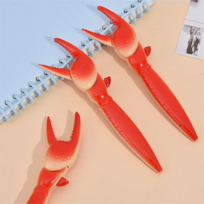 아랫채상점 재미있는 랍스터 집게 볼펜 1p 판촉