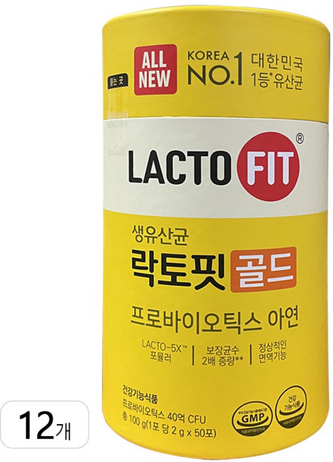 종근당건강 락토핏 골드, 100g, 12개