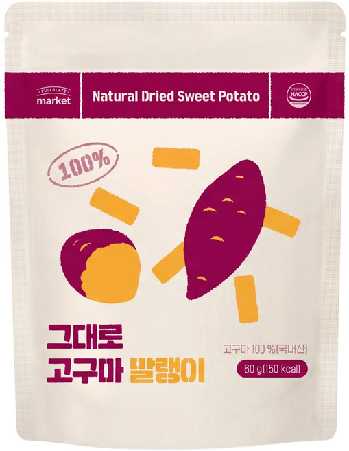 와이즐리 국내산 100% 그대로 베니하루카 품종 고구마말랭이, 60g, 12개