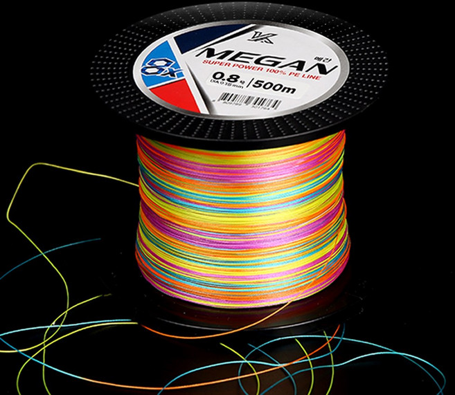 금양피싱 메간 8합사 500m PE라인 대용량 낚시줄 국방 오색, 2.5호, 1개