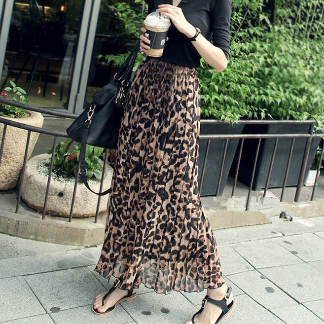 밍키비 100165C 봄 가을 네오파드 롱치마