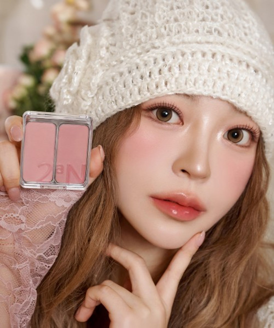 2AN 듀얼 치크 18 Colors, 18 디어 로즈, 1개