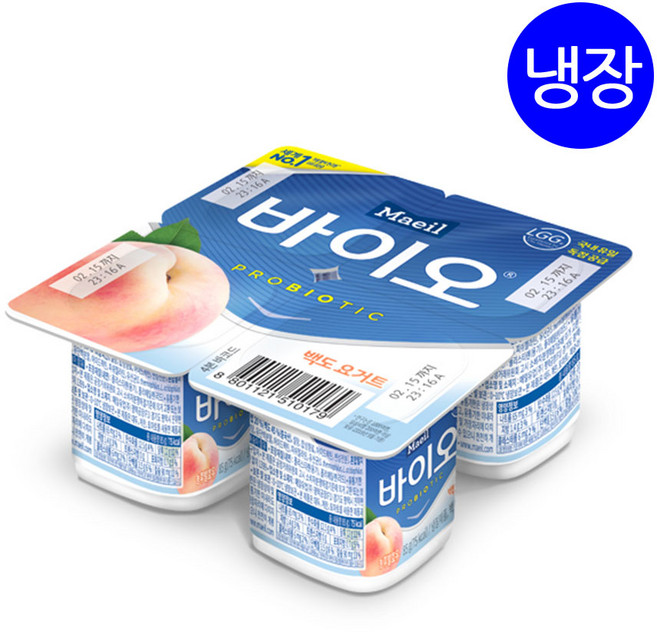 매일 바이오요거트 백도(떠먹는요구르트) 85g, 24개