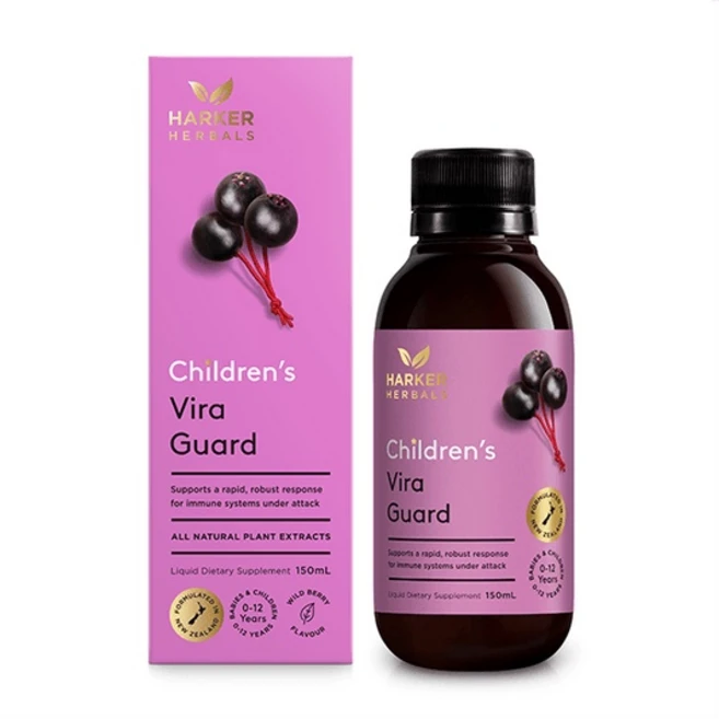 하커허벌스 어린이 비라 가드 엘더베리 시럽 150ml, 1개 - 쿠팡