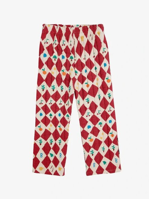 보보쇼즈 24FW 키즈 퀼팅 팬츠 Harlequin all over quilted pants B224AC096