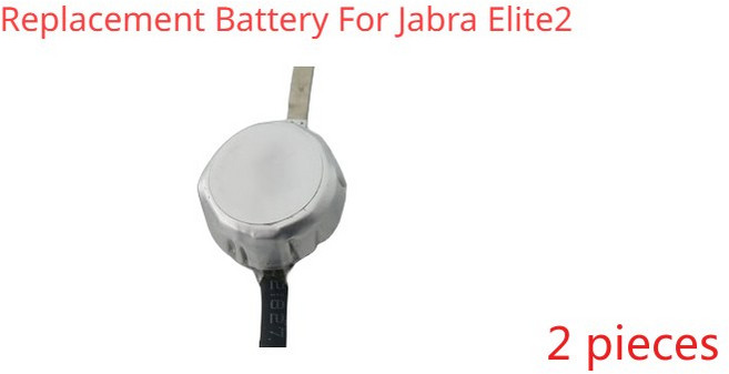 Jabra 트루 무선 헤드셋 액세서리 배터리 Evolve2 Buds / ELITE 4 Active ELITE7 Pro ELITE2 85T 용, Elite2 2PC, Elite2 2PC