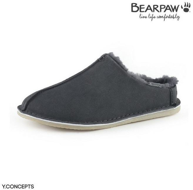 베어파우 남성 차콜 캐주얼 겨울 양털 슬리퍼 ROGER K2116049OD-M 1.5CM [백화점 매장판]