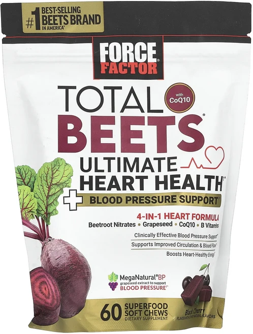 지금 곧 품절됩니다 Force Factor Total Bees® CoQ10 함유 최고의 심장 건강 증진 블랙 체리 슈퍼 푸드 소프트 츄 60개 서둘러주시면 감사하겠습니다, ForceFactorTotalBeesCoQ10함유최고의 - 쿠팡