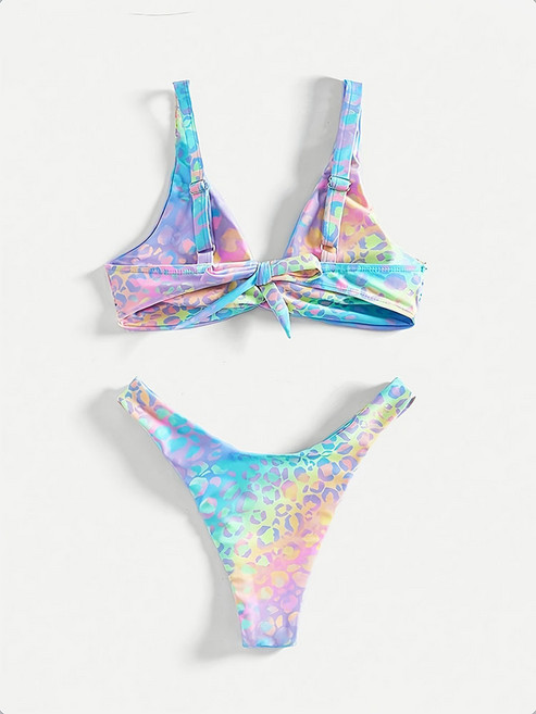 歐美印花性感bikini沙灘比基尼泳裝