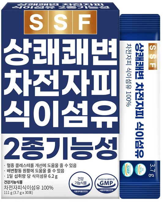 순수식품 상쾌한 쾌변 차전자피 식이섬유 100% 1박스(30포) 분말 가루 장운동 건강기능식품, 3.7g, 30개 - 쿠팡