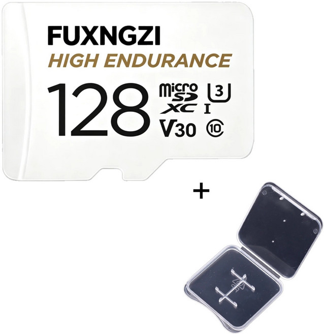FUXNGZI 메모리카드 마이크로 SD카드V30 고속 메모리카드+SD카드 케이스, 1개, 128GB