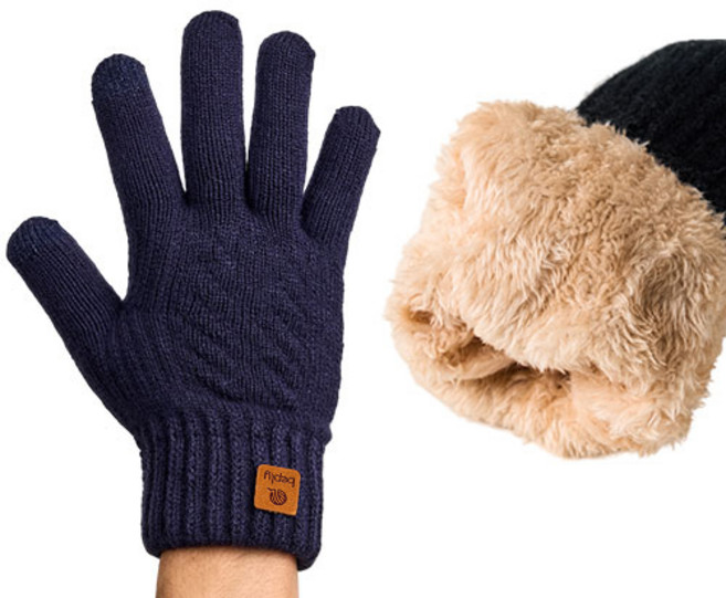 비플리 남녀공용 따스한 스마트 터치 기모 장갑
