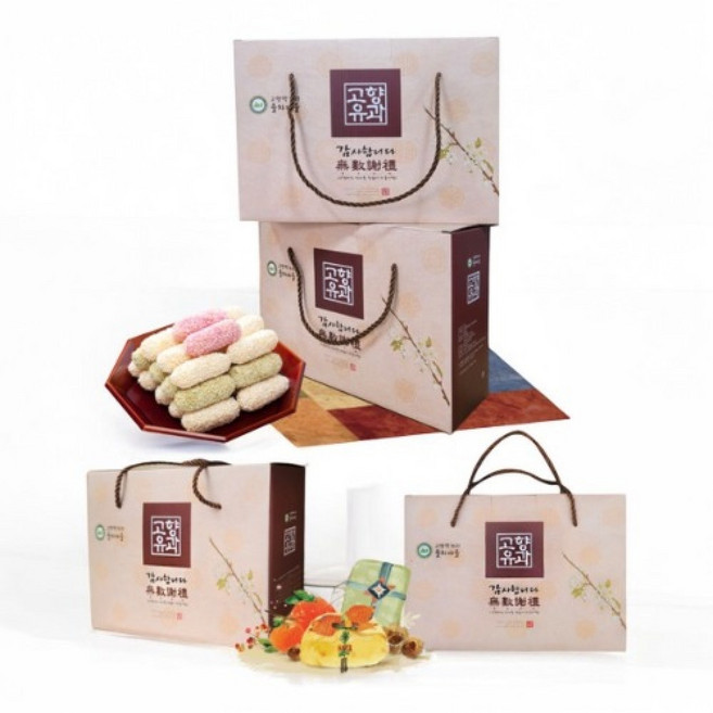 전통 찹쌀한과 유과 혼합 선물세트 300g 명절 설 추석 명절/선물/신년/답례품/설날/추석/부모님/연말 유과, 1박스