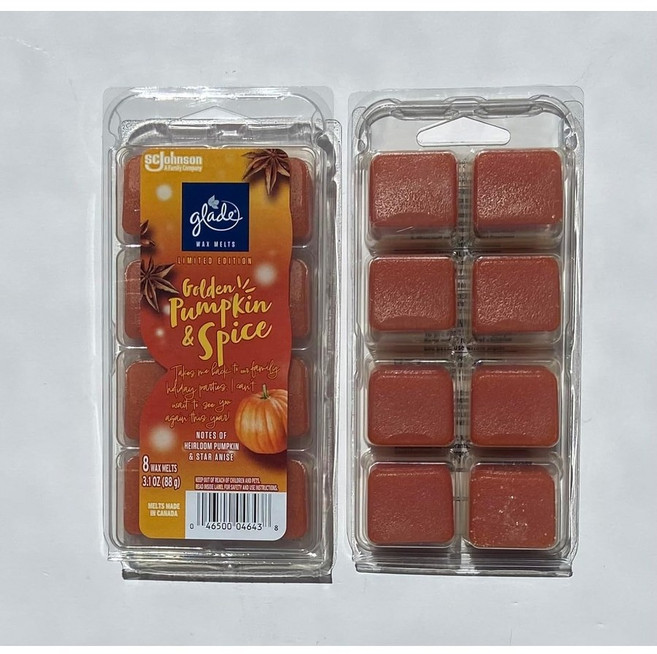 Glade Golden 글레이드 골든 펌킨 스파이스 왁스 멜트 2개입 향기템
