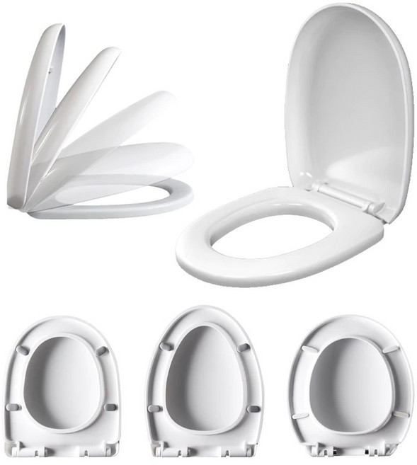 靜音緩降馬桶蓋 PP材質 易清潔 安裝簡易 舒適坐感 適用多種衛浴風格, 【一般款】O型, 1個