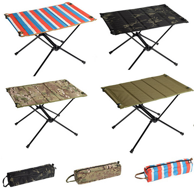 캠핑 초 경량 테이블 양면사용 하드탑 상판 키친 미니 사이드 롤 백패킹 차박 테이블, 나탈리+올리브