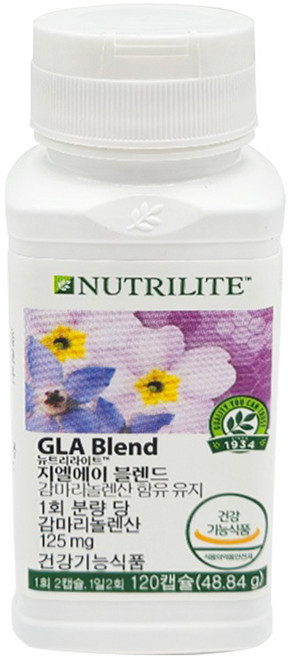 뉴트리라이트 지엘에이 블렌드 감마리놀렌산, 120정, 1개