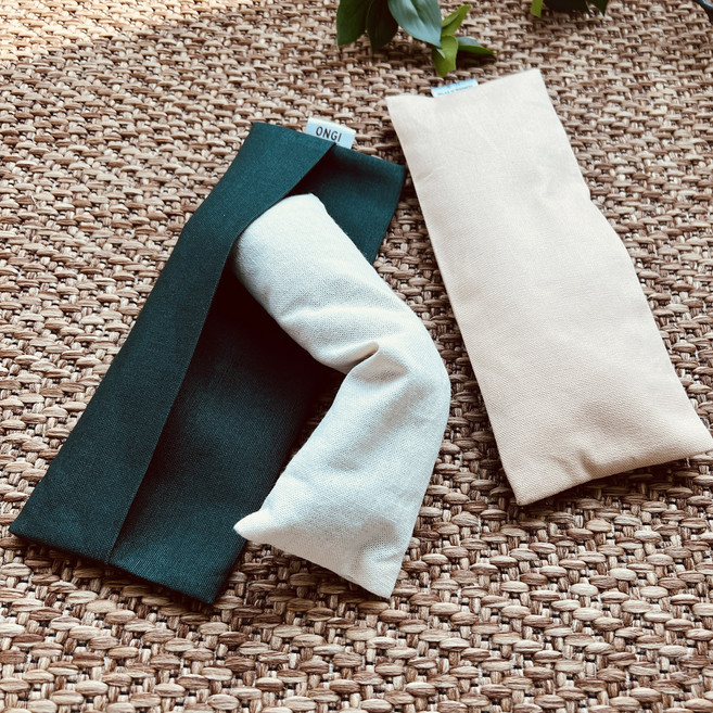 [온기] 눈 찜질팩 팥찜질 곡물 황토 4종 천연충전재 (커버포함) 1+1, 1세트