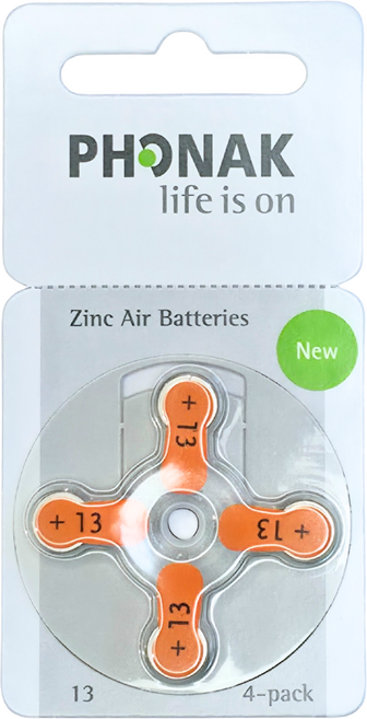 포낙 보청기 배터리 건전지 밧데리 약, 1세트, 포낙 13A, (40알)