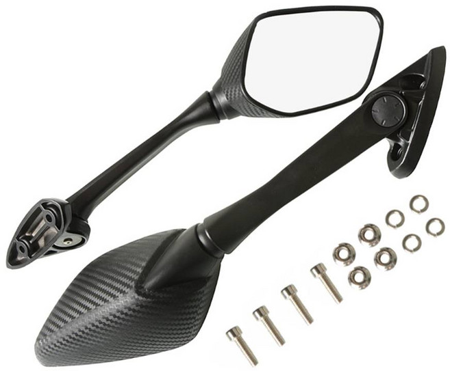 제로몰 오토바이 카본 백미러 사이드미러 좌우 1세트 XMAX NMAX PCX 공용, 카본 백미러 좌우 1세트, 1개