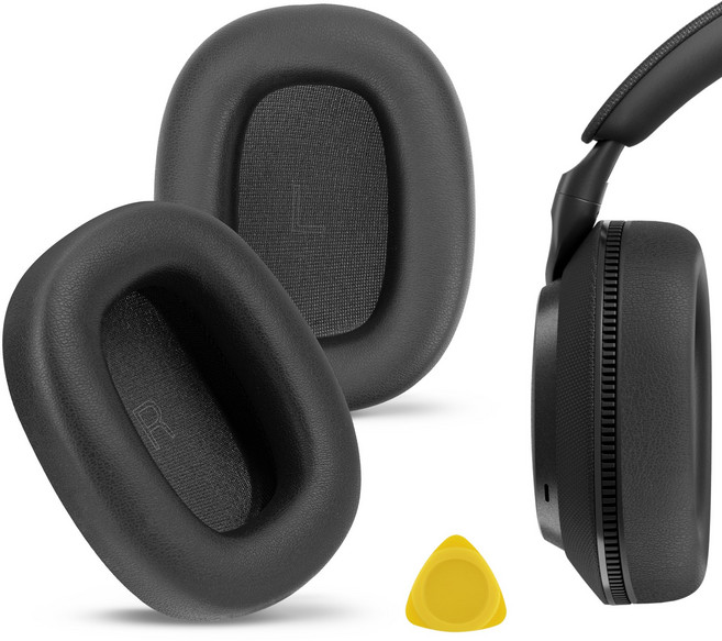 GeekriaDirect 교체용 이어패드 바워스앤윌킨스 PX7 S3 헤드폰 이어쿠션 호환 수리 부품, 검정색, 1개, EJZ434