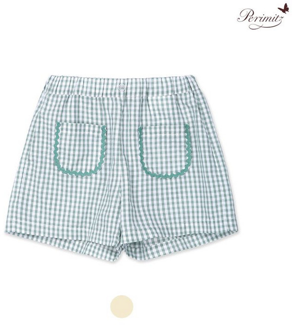 페리미츠 여아용 물결포켓 4부 팬츠 P2524P288