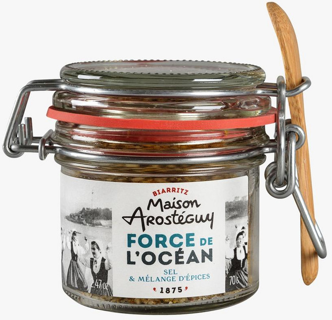 프랑스 아로스테가이 하우스 Maison Arosteguy 포스 드 로세안 솔트 &스파이스 블렌드 70g, 5개