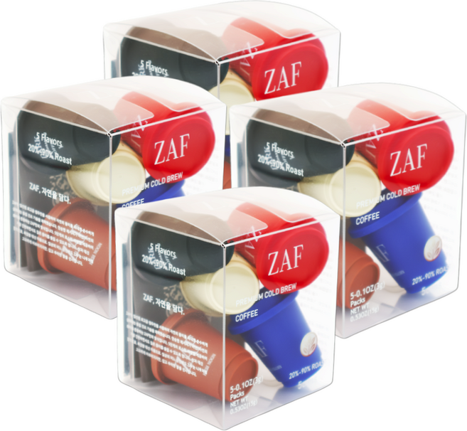 ZAF 자프 콜드브루 커피 5종류, 4세트, 5개입, 3g