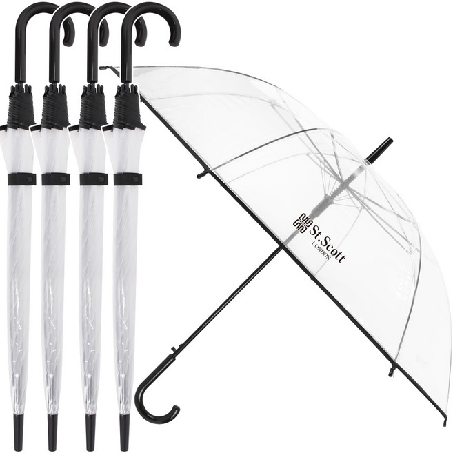 세인트스코트 투명 비닐 자동 장우산