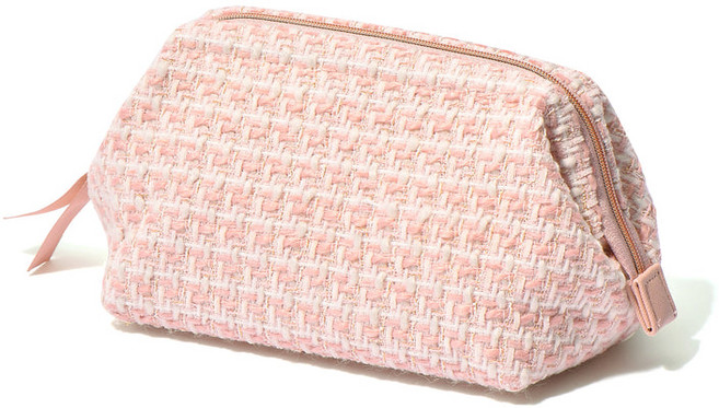 프랑프랑 FrancFranc 트위드 와이어 파우치 핑크ㅡ176078, 프랑프랑 FrancFranc 트위드 와이어 파우치 핑크