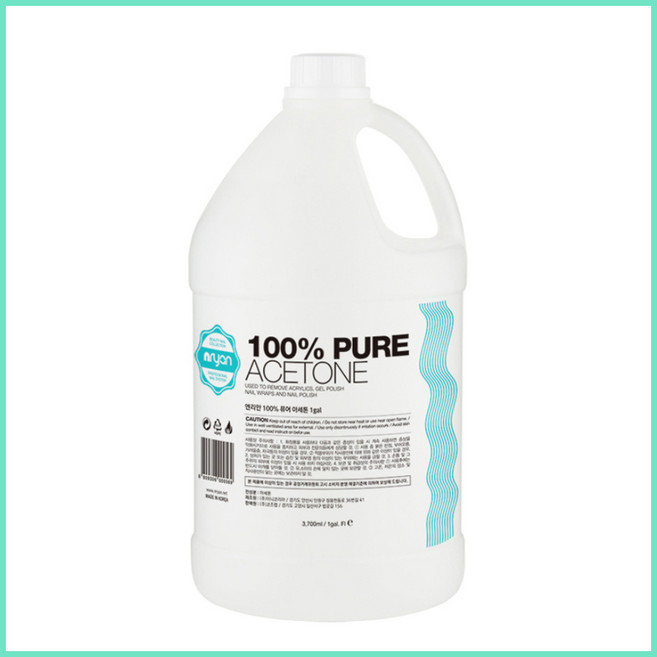 [고네일] 엔리안 퓨어아세톤 쏙리무버 3.7L/대용량 덕용리무버 1갤런 /쏙오프 젤제거 아세톤, 1개