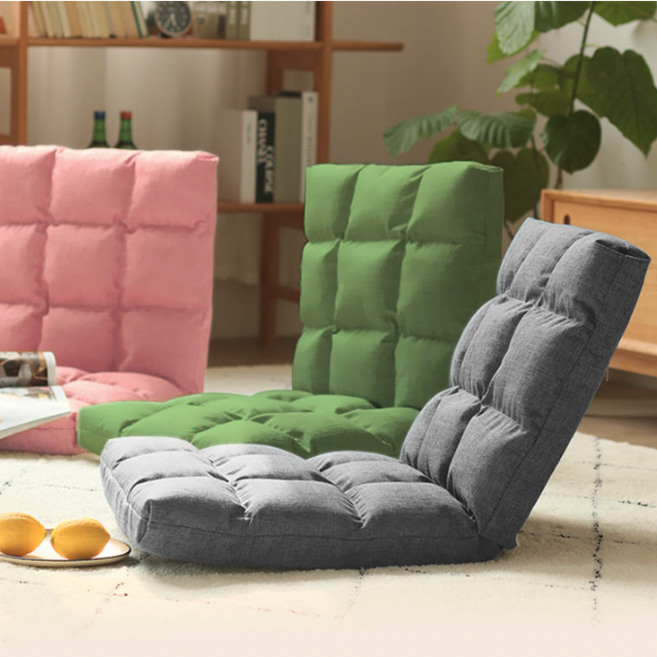 각도조절 등받이 의자 리클라이너 1인 좌식 체어, 1개