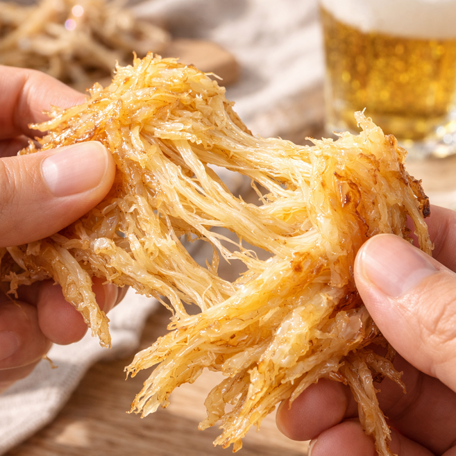 허니버터 오징어 숏다리 대용량 마른오징어 맥주안주 간식 건어물, 1개, 가성비 3개 구성 (100g x 3)