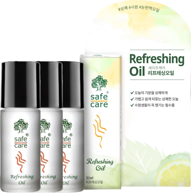 아로마오일 롤온 멘톨 페퍼민트 천연 에센셜 비염 코막힘 졸음방지 야돔 야몽, 30ml, 3개 - 쿠팡