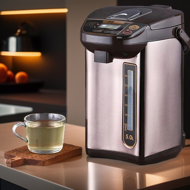 티팟 키친플라워 빅스마트 대용량 전기 티포트 보온 포트 5L