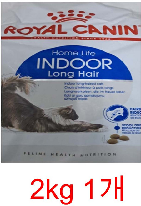 로얄캐닌 캣 인도어 롱헤어 2KG, 닭, 1개