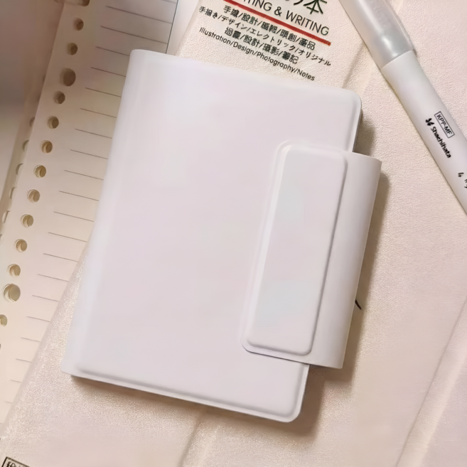2026년 A7 미니 플래너 12월시작 초경량 다이어리 포켓 휴대용, 화이트