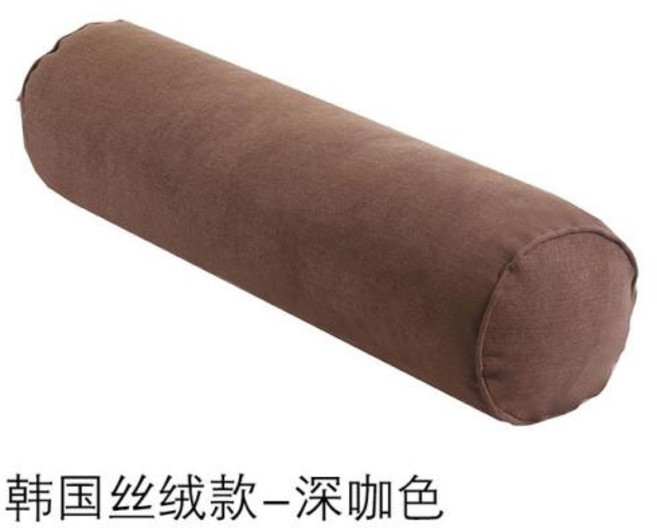 거북목베개경추일자목베개커버 2024 대형 긴 원통형 캔디 베개 마사지 샵 발 탈착식 및 세탁 가능 침대 수면 허리 목디스크숙면코골이, 15x60cm, 13) brown - 15x60cm, 1개