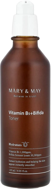 Mary & May 비타민B5 + 비피다 토너 120ml(4.05fl oz) May (메리 메이) - 쿠팡